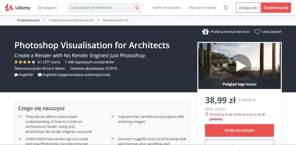 Udemy - Photoshop visualization for architects